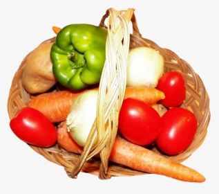 Vegetables In A Basket, HD Png Download, Transparent PNG