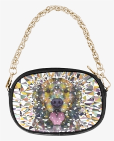 Rainbow Dog Chain Purse - Gold Star Black Purse, HD Png Download, Transparent PNG