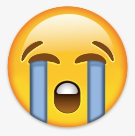 Crying Emoji Png Download - Crying Face Emoji Png, Transparent Png, Transparent PNG