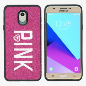 Samsung Galaxy J7 Mm Pink With Pink Design Case - Mobile Phone Case, HD Png Download, Transparent PNG