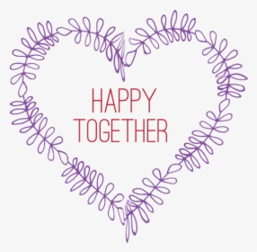 Vintage Heart With Happy - Happy Together Png, Transparent Png, Transparent PNG