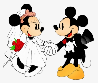 Mickey Minnie Wedding - Mickey And Minnie Mouse Wedding, HD Png Download, Transparent PNG