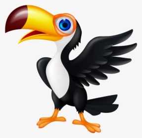 Free Download Beak Clipart Toucan Beak Hornbill - Cartoon Toucan No Background, HD Png Download, Transparent PNG