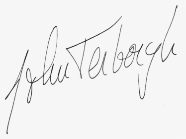 Signature Of John Terborgh - Png Format Signature Png, Transparent Png, Transparent PNG