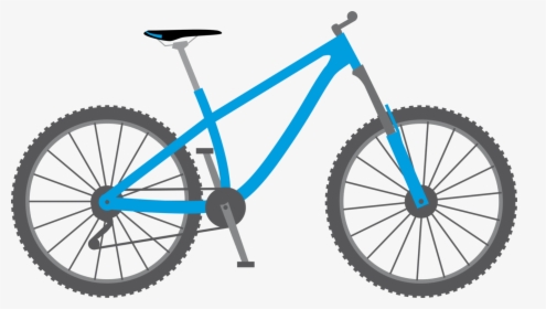 Spoke,bicycle Fork,bicycle Pedal - Blue Bike Clipart, HD Png Download, Transparent PNG