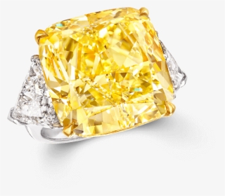 A Graff Yellow Diamond High Jewellery Ring Featuring - Engagement Ring, HD Png Download, Transparent PNG