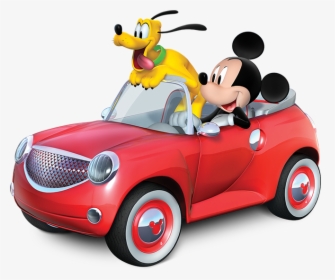 Mickey Mouse Car Cartoon, HD Png Download, Transparent PNG