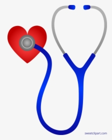 Doctors Stethoscope With Heart - Medical Nurse Clip Art, HD Png Download, Transparent PNG