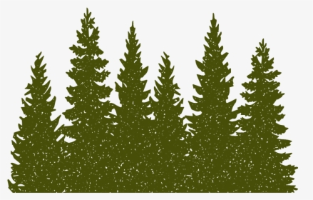 Pine Trees And Deer , Png Download - Minimal Forest, Transparent Png, Transparent PNG