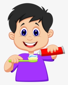Png Pinterest Clip - Boy Brushing Teeth Clipart, Transparent Png, Transparent PNG
