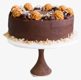 Caramel Nutty Chocolate Cake Png - Chocolate Cake, Transparent Png, Transparent PNG