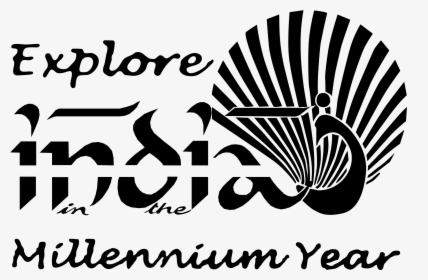 Explore India Logo Png Transparent - Explore India Millennium Year, Png Download, Transparent PNG