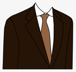 Brown Clip Art At - Suit Clipart, HD Png Download, Transparent PNG