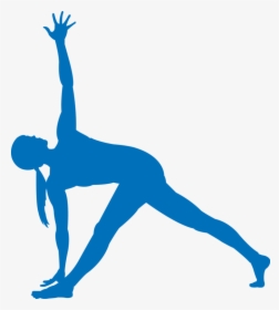 Transparent Yoga Pose Clipart - Yoga Poses Blue, HD Png Download, Transparent PNG