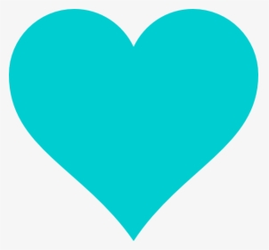 Turquoise Teal Heart Svg Clip Arts - Teal Heart Clipart, HD Png Download, Transparent PNG