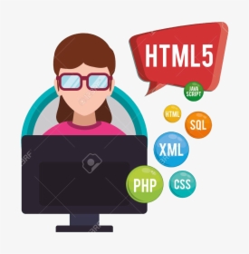 Software Developer Clipart , Png Download - Computer Programmer Girl Icon, Transparent Png, Transparent PNG