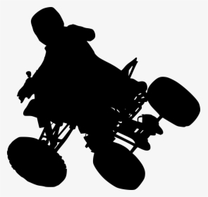 Atv Quad Bike Silhouette 5 - Silhouette, HD Png Download, Transparent PNG