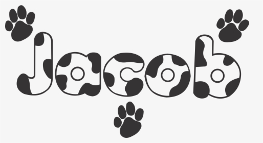 Cow Print & Camo With Paws - Cow Print Cow Font, HD Png Download, Transparent PNG