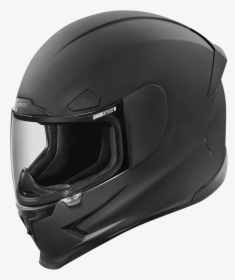 Icon Black Airframe Pro Rubatone Full Face Motorcycle - Motorcycle Helmet, HD Png Download, Transparent PNG