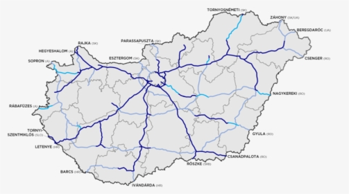 Hungary Motorway System 2018 08 21 - M8 Autópálya, HD Png Download, Transparent PNG