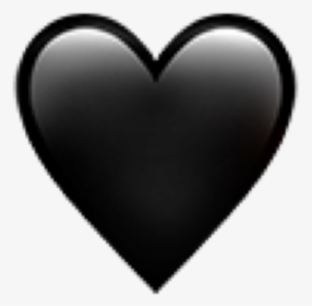 Iphone Black Heart Emoji, HD Png Download, Transparent PNG