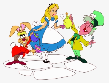 A Page S Has Free Clipart Links Directory - Alice And The Mad Hatter Disney, HD Png Download, Transparent PNG