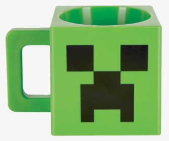 Minecraft Plastic Creeper Face Mug , Png Download - Minecraft Creeper Face, Transparent Png, Transparent PNG