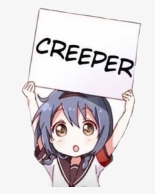 #meme #loli #japan #anime #creeper #cute #tiny #freetoedit - Anime, HD Png Download, Transparent PNG