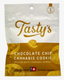 Tasty S Chocolate Chip Cannabis Cookie - Bucatini, HD Png Download, Transparent PNG