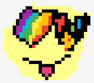 Emoji Rainbow Loving Face - Drop Of Blood Pixel Art, HD Png Download, Transparent PNG