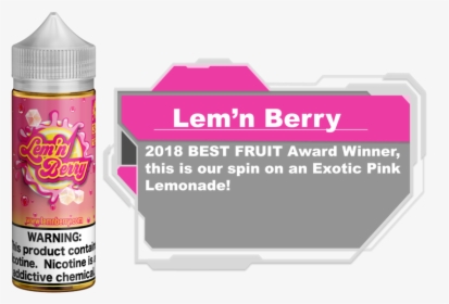 L Lemnberry 01 - Bottle, HD Png Download, Transparent PNG
