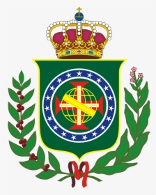 Coa Regent Prince Of Brazil Peace Symbol Flag Scallywag - Empire Of Brazil Seal, HD Png Download, Transparent PNG