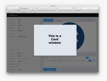 Filemaker Card Window Example, HD Png Download, Transparent PNG