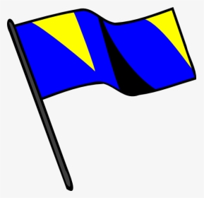 Blue Gold Black Flag Svg Clip Arts - Color Guard Flags Transparent, HD Png Download, Transparent PNG