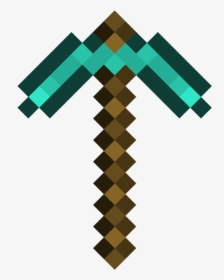 Minecraft Diamond Pickaxe Png , Png Download - Minecraft Pickaxe Transparent Background, Png Download, Transparent PNG
