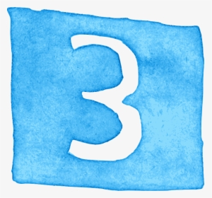 Watercolor Numbers In Square 8 - Linens, HD Png Download, Transparent PNG
