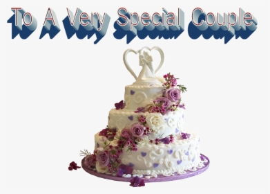 To A Very Special Couple Png Image File - Transparent Wedding Cake Png, Png Download, Transparent PNG