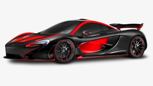 Red Mclaren P1 Special Operations Car Png Image - Mclaren P1 Black And Red, Transparent Png, Transparent PNG