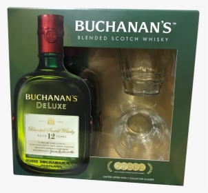 Buchanan S 12 Yr Scotch W/glasses 750ml - Buchanan Gift Set, HD Png Download, Transparent PNG