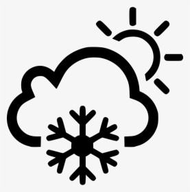 Cloud Frost Frosty Sun Sunny - Transparent Background Snowflake Icon, HD Png Download, Transparent PNG