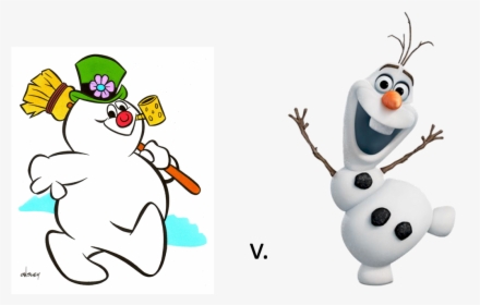 Frost V Olaf Pic - Frosty The Snowman Cartoon Character, HD Png Download, Transparent PNG