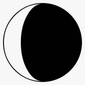 Moon Phase Symbol - Circle, HD Png Download, Transparent PNG