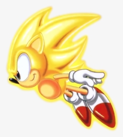 Super Sonic The Hedgehog Flying, HD Png Download, Transparent PNG