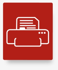 Printed Icon Png Red, Transparent Png, Transparent PNG