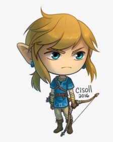 My Sticker Of The New Link From Breath Of The Wild - Cartoon, HD Png Download, Transparent PNG