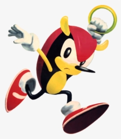 Mighty The Armadillo In Knuckles Chaotix Art Render - Mighty The Armadillo Y Ray, HD Png Download, Transparent PNG