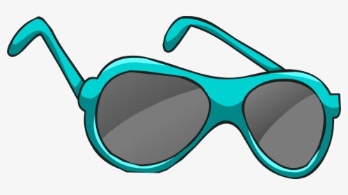 Image Real Teal Sunglasses Clothing Icon Id 2074 Club - Real Teal Glasses Club Penguin, HD Png Download, Transparent PNG