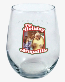 Friends Holiday Armadillo Stemless Wine Glass - Holiday Armadillo, HD Png Download, Transparent PNG