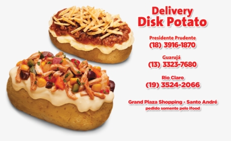 Delivery Roasted Potato - Batata Recheada Png, Transparent Png, Transparent PNG