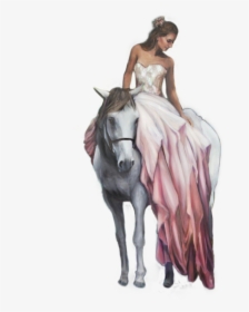 #mujer #caballo - تصميم بنات كيوت رسم, HD Png Download, Transparent PNG
